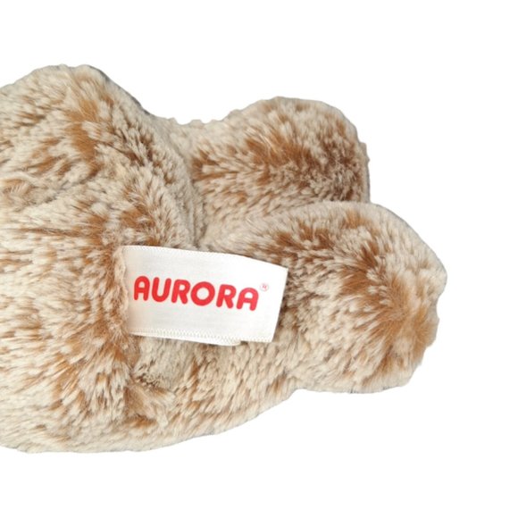 2021 Aurora Sweet And Soft Sloth Tan Cream Plush BeanBag Stuffed Animal Toy 10" - Picture 5 of 5